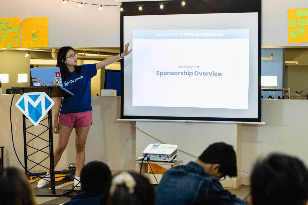 Megan presenting a workshop at Flagship 2019